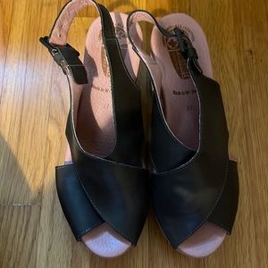 Worishofer Leather platform sandals